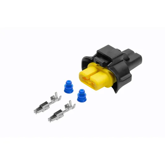 Разъем ST09052101 (2pin) 2 контакта цоколя лампы H7, H11, жгута противотуманных фар для Audi, Ford, Hyundai, Kia, Renault, Seat, Skoda, Nissan, Volkswagen.