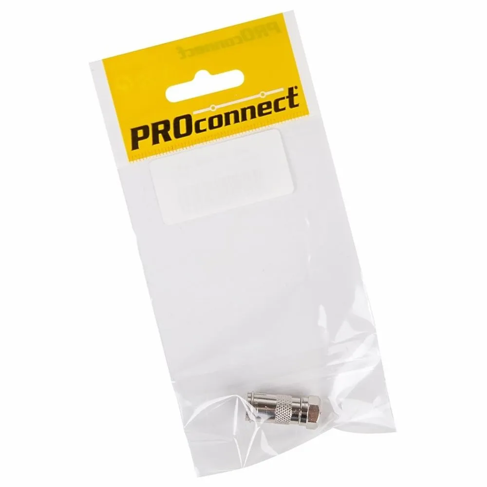 Переходник антенный, (штекер F - гнездо TV), (1шт.) (пакет) PROconnect 05-4362-4-7