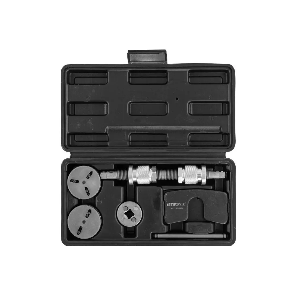 Приспособление для возврата поршней дисковых тормозных механизмов в наборе, 7 предметов THORVIK ABCRT2