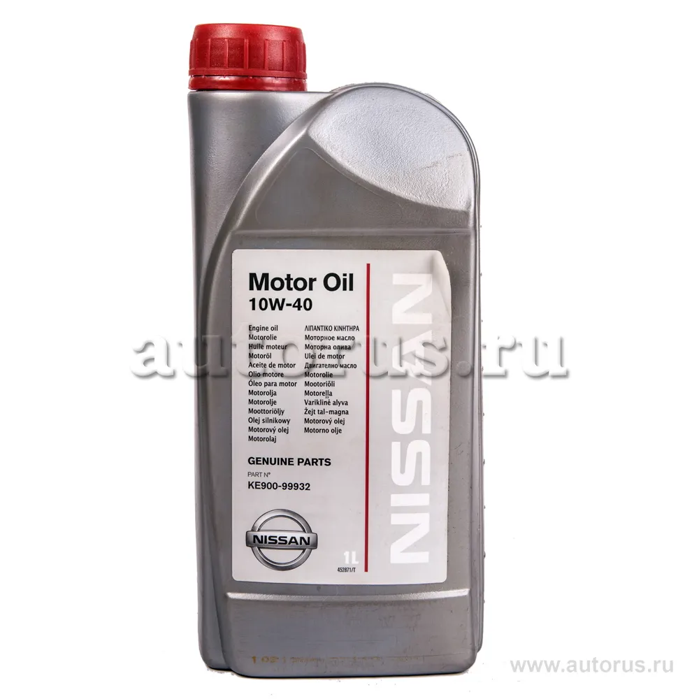 Масло моторное NISSAN Motor Oil 10W-40 полусинтетическое 1 л KE900-99932R