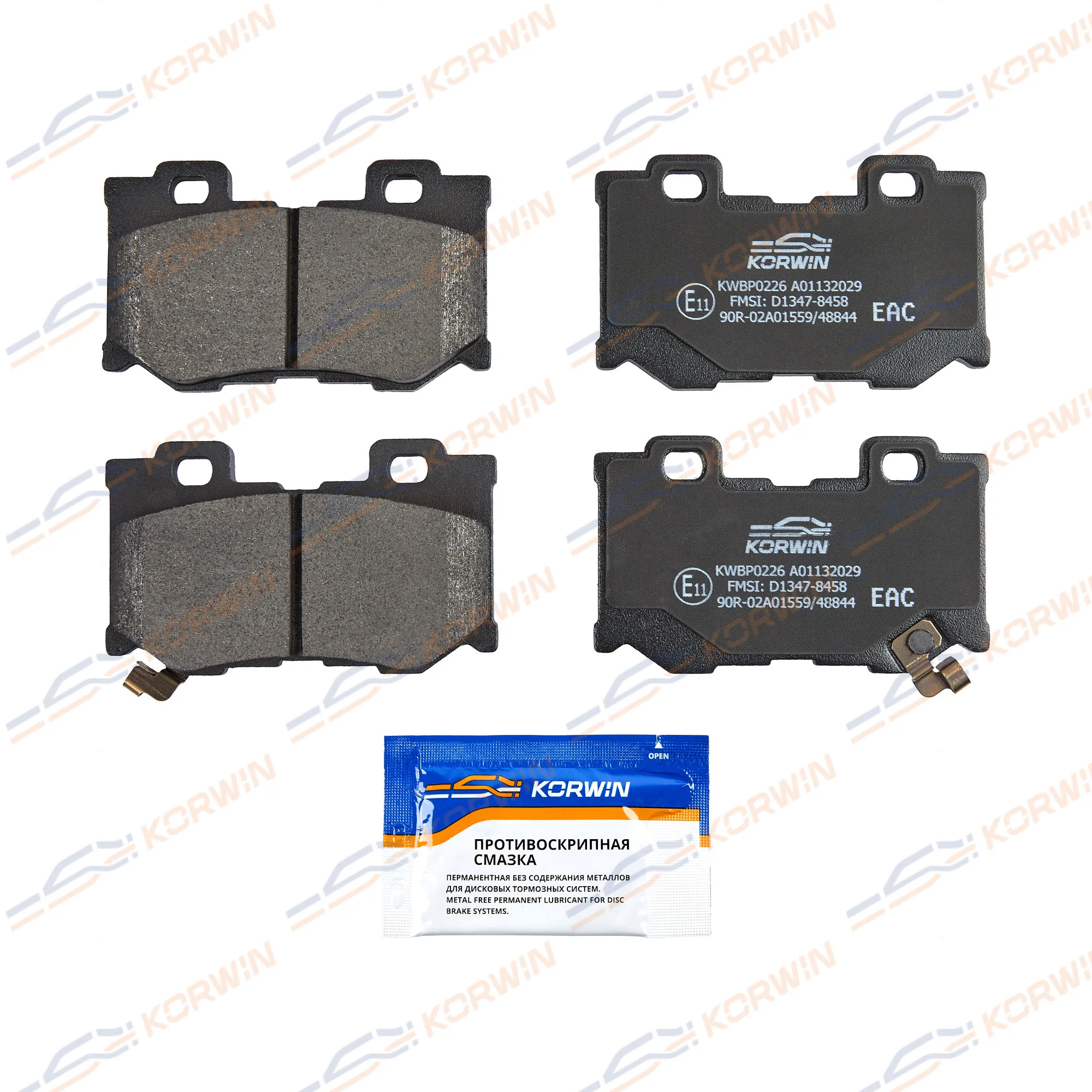 Колодки тормозные зад. Infiniti FX (S51) 08-13/G (V36) 07-/M (Y51) 10-/QX70 13- KORWIN KWBP0226