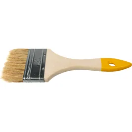 Кисть малярная плоская с деревянной ручкой 75мм (3), с натур. щетиной S SAMTOOLS SAMC-027001075