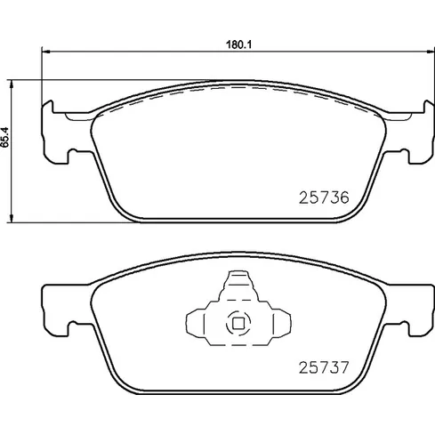 Колодки тормозные FORD FOCUS III 11- пер. NP5074SC