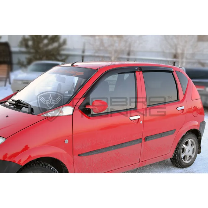 Дефлектора на окна Hafei Brio 2002-2010 деф.окон Cobra Tuning H50202