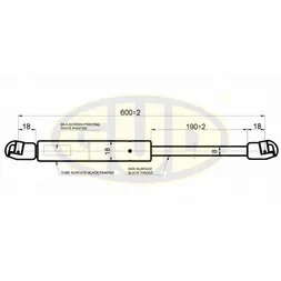 АМОРТИЗАТОР БАГАЖНИКА FRD FIESTA V 11/02- 440N L600/190MM G.U.D GGS020238