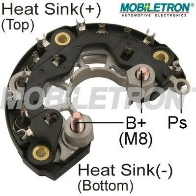 Мост диодный BOSCH 120MM F00M113200IBR200139915 OPEL ASTRA, ZAFIRA MOBILETRON RB-118H