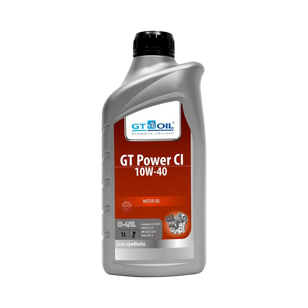 Масло моторное GT OIL GT Power CI 10W-40 полусинтетическое 1 л 8809059407851