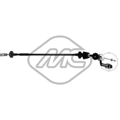 Трос сцепления 205 DIESEL ALL CAMBIO BE3 Metalcaucho 80038