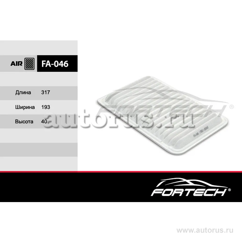Фильтр воздушный toyota camry 2.43.0 01-05 lexus rx300 03 FORTECH FA-046