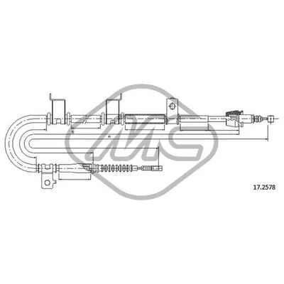 ТРОС РУЧНИКА I-30 ALL DX-RH Metalcaucho 82007