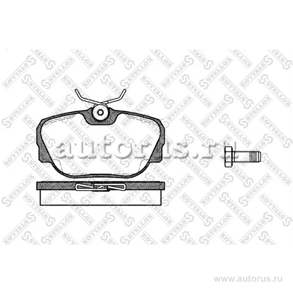 Колодки дисковые п. BMW E30 1.6i-2.5i/2.4D/TD 83-94 STELLOX 307 000-SX