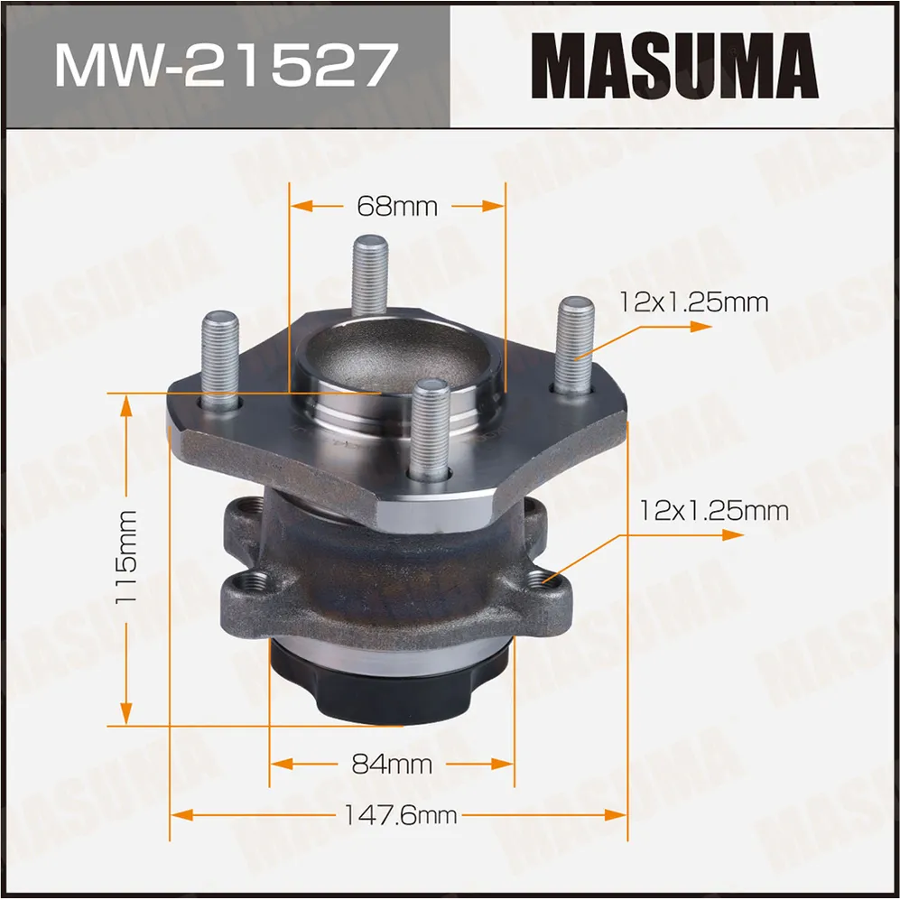 Ступица с подшипником NISSAN NV200 задн. с АБС MASUMA MW21527