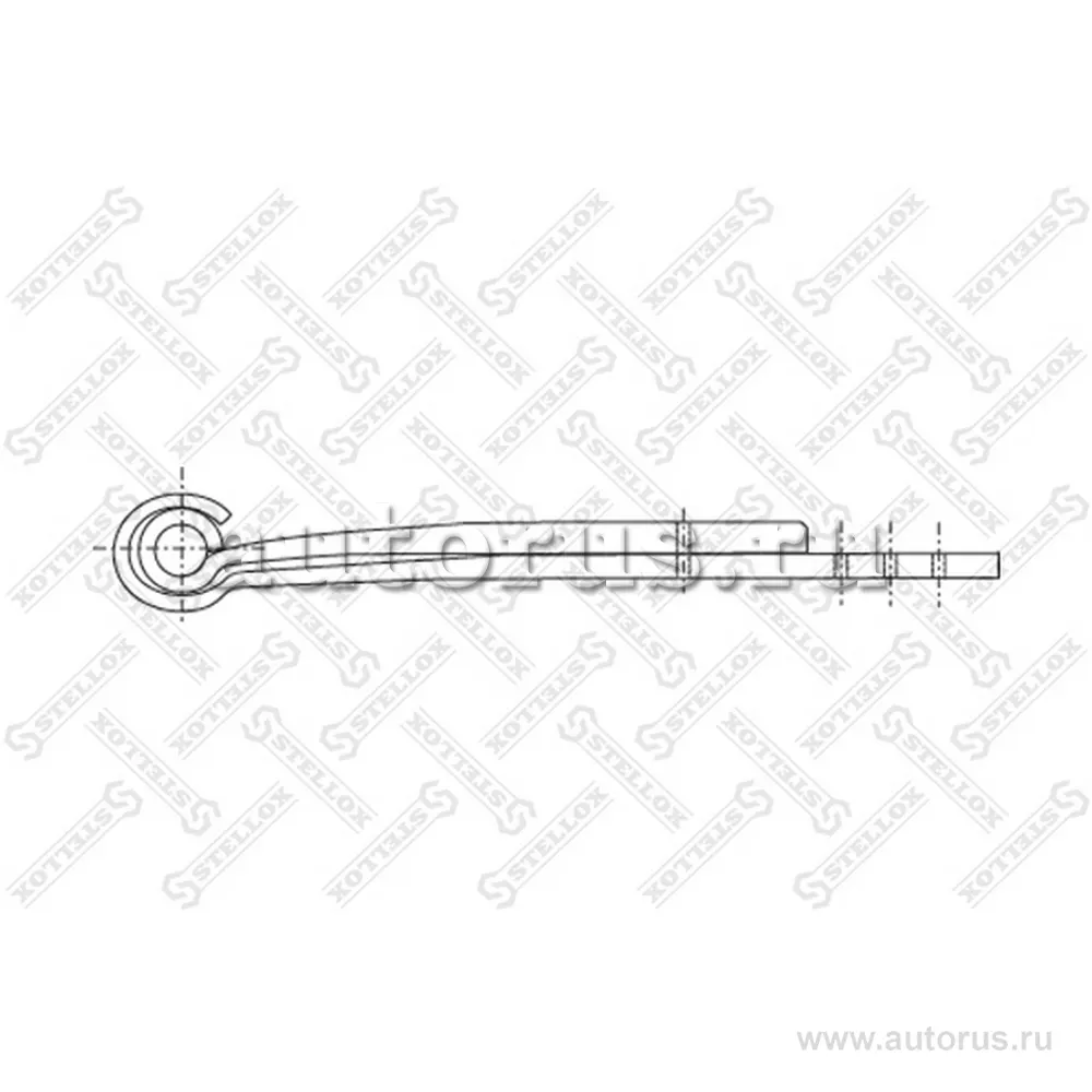 Полурессора 2/43x100x95 550+465/320/50/70 kr.0 s30/.. BPW STELLOX 8455697_SX
