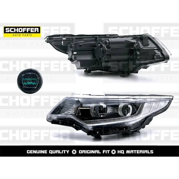 Фара левая LED галоген Kia Optima (IV 2016-2018) SCHOFFER SHF12020