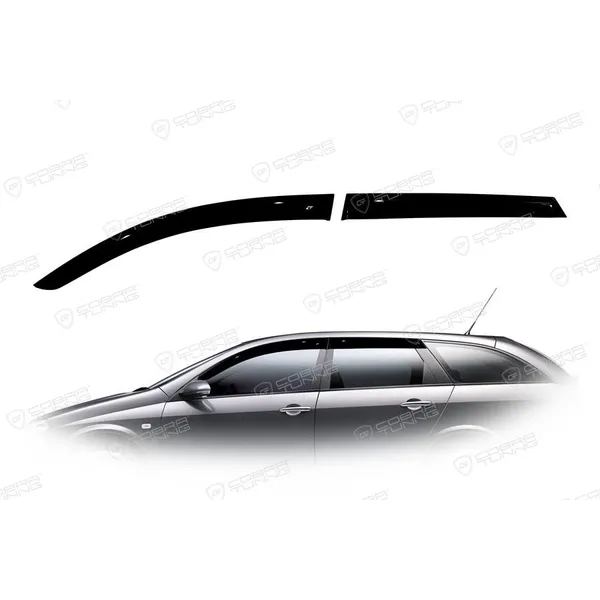 Дефлектора на окна Nissan Primera Wagon (P12) 2001-2008EuroStandard деф.окон Cobra Tuning NE13701