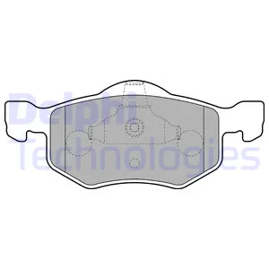 Колодки передние MAZDA Tribute/FORD Maverick all 01-> DELPHI LP1900