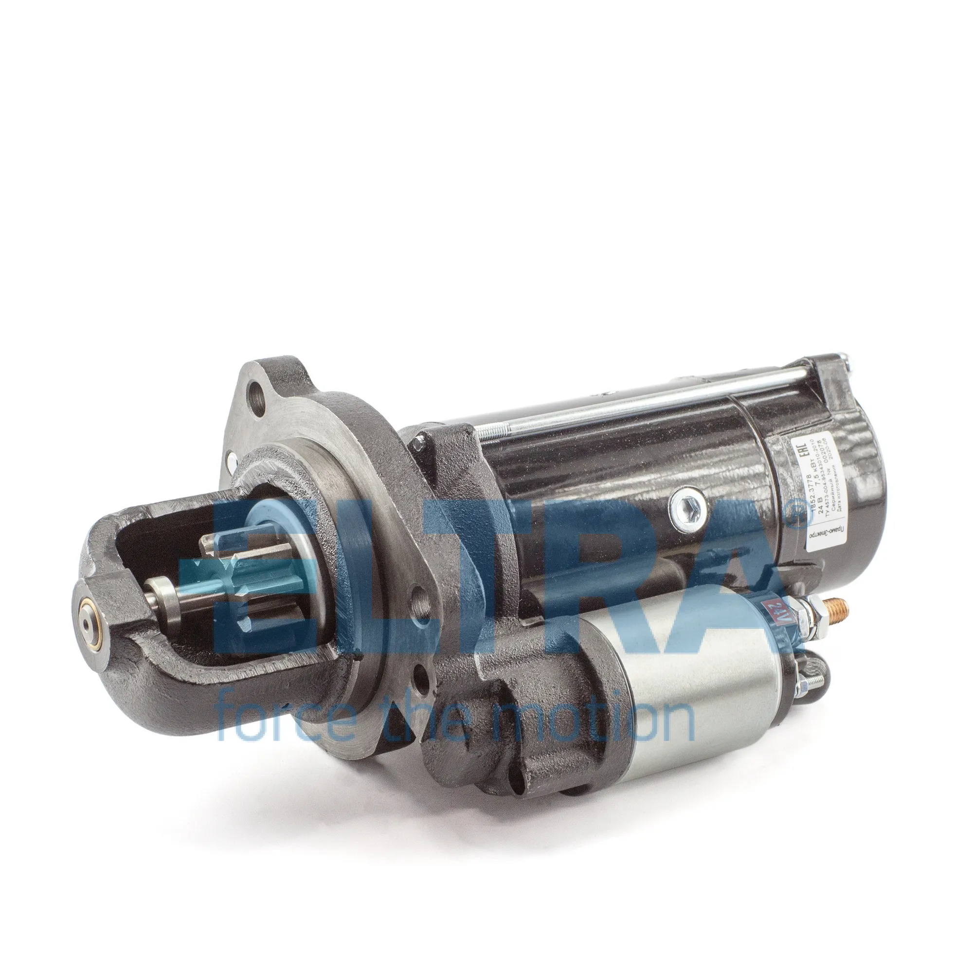 Стартер двигателя автомобиля УРАЛ, МАЗ и др. с дв. ЯМЗ 236, 238 и модификации, ELTRA 1852.3778000