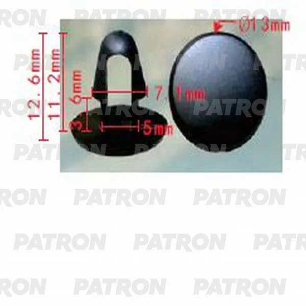 Клипса пластмассовая (комплект 10шт) GM, Lexus, Toyota применяемость: к PATRON P37-0069S