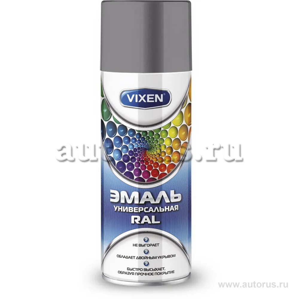 Эмаль универсальная темно серый аэрозоль мл VIXEN VX-17046