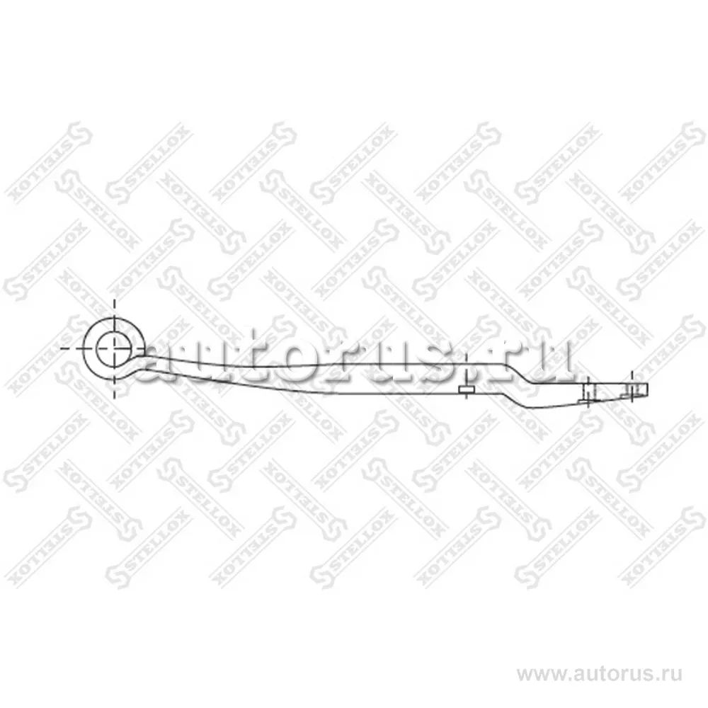 Полурессора однолистовая 1/48х100 575+295/200/70 S30 Kr 30 BPW STELLOX 8455642_SX