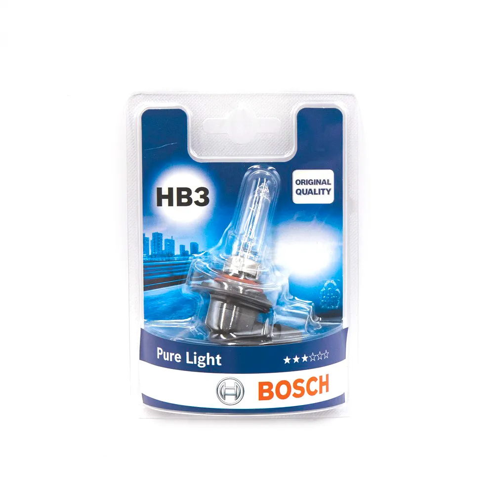 Лампа BOSCH 5W 12V 1 987 301 062 (блистер 1шт) HB3 12V 60W pure light BOSCH 1 987 301 062