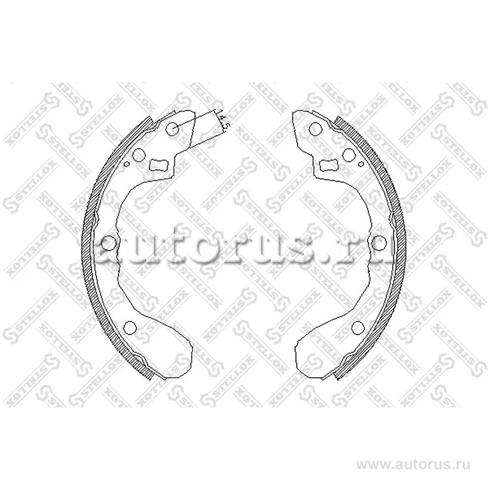 Колодки барабанные Kia Sephia 93>/Shuma 1.5-1.8 97> STELLOX 071 101-SX