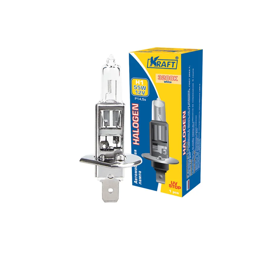 Лампа 12V H1 55W P14,5s KRAFT 1 шт. картон KT700000