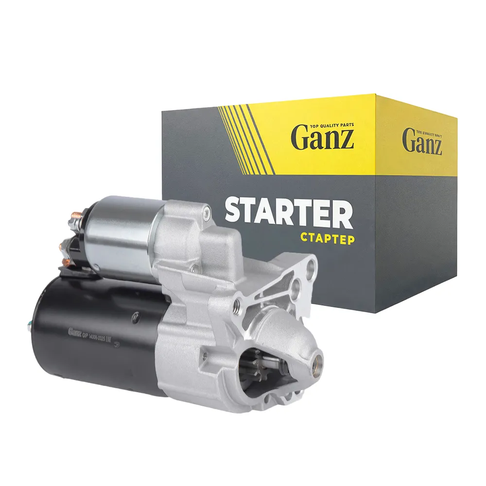 Стартер (12V/1,1kW/11 зубьев) RENAULT GANZ GIP14006