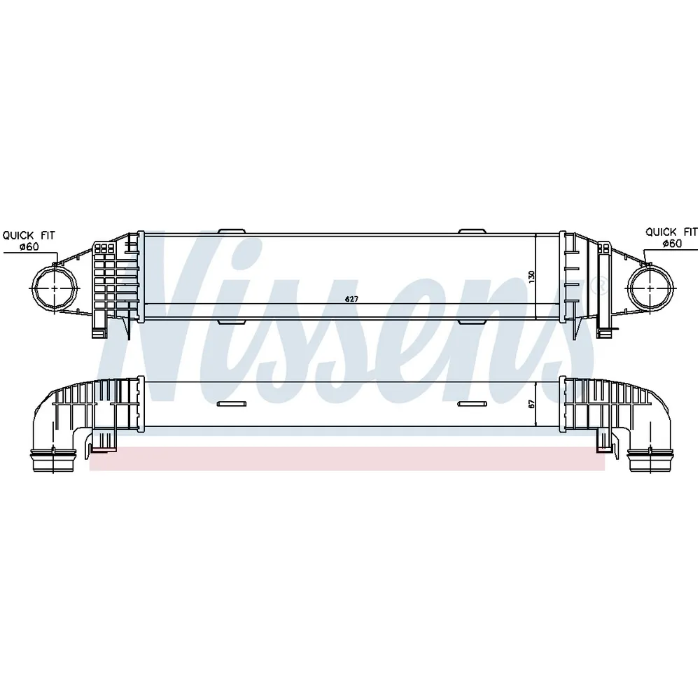 Интеркулер MB W204/W212 M271 NISSENS 96598