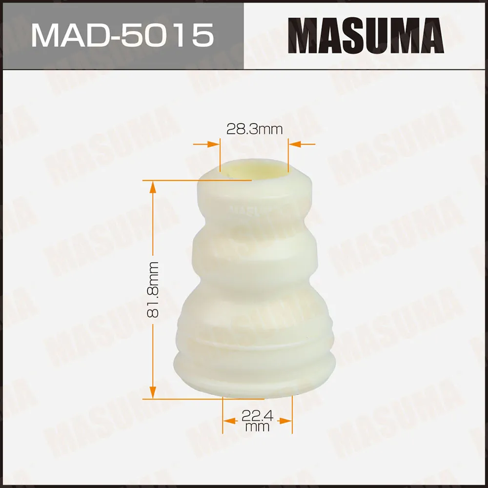 Отбойник амортизаторов, 22.4х28.3х81.8 MASUMA MAD5015