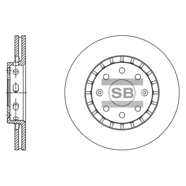 Диск тормозной SANGSIN BRAKE SD3056