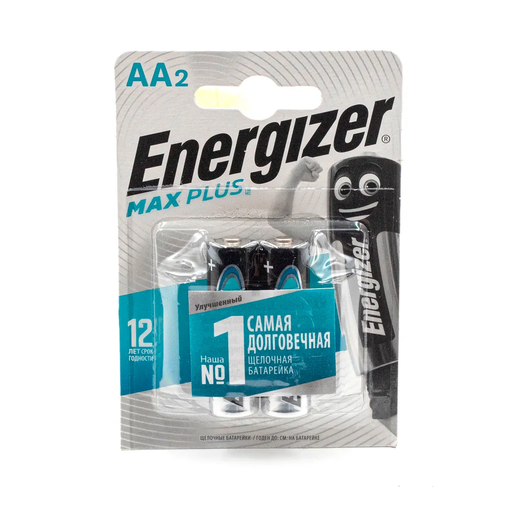 Батарейка алкалиновая Energizer Max Plus AA 1,5V (2 шт) E301323103
