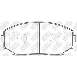 Колодки передние MAZDA CX-7/CX-9 all 07-> NIBK PN3813