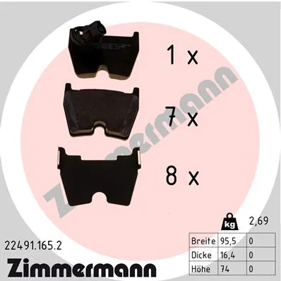 SBB VAG ZIMMERMANN 22491.165.2