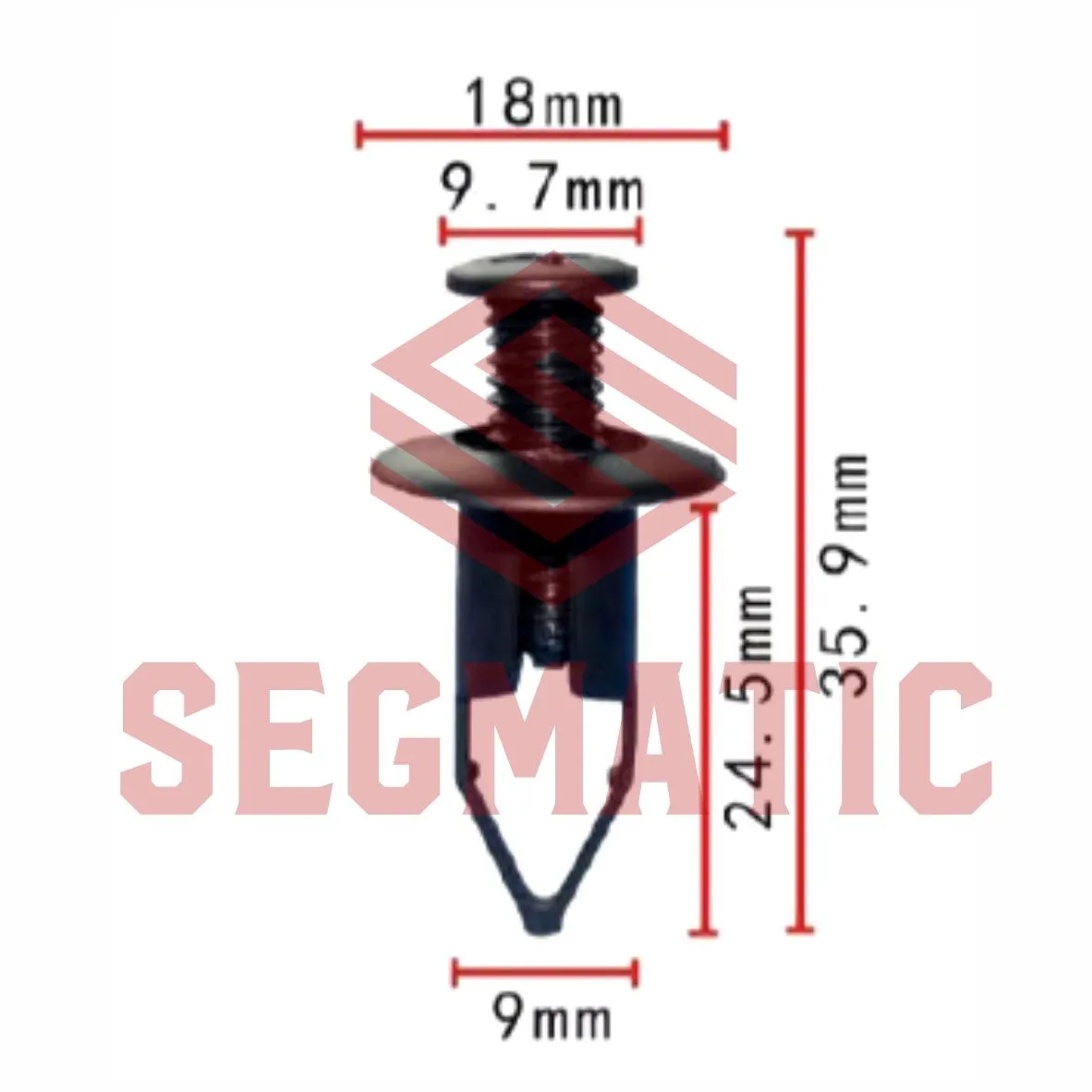 Клипса пластмассовая MAZDA SEGMATIC SG70203348