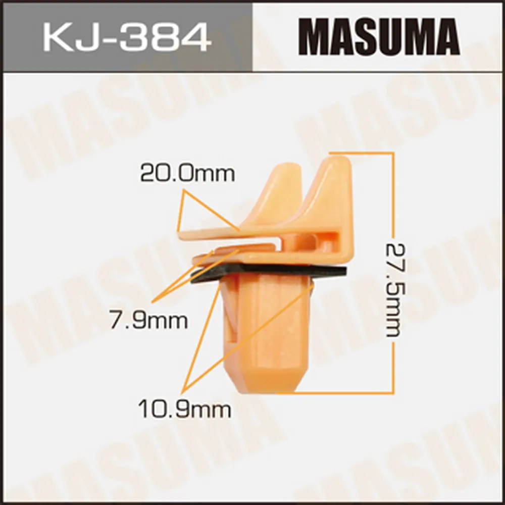 Клипса универс. 384-KJ [уп.50] MASUMA KJ-384