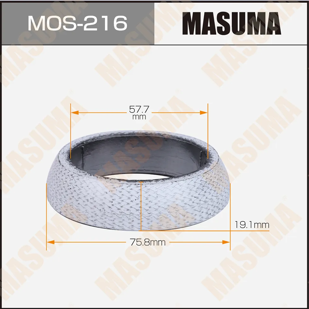 Кольцо глушителя 57.7 x 75.8 MASUMA MOS216