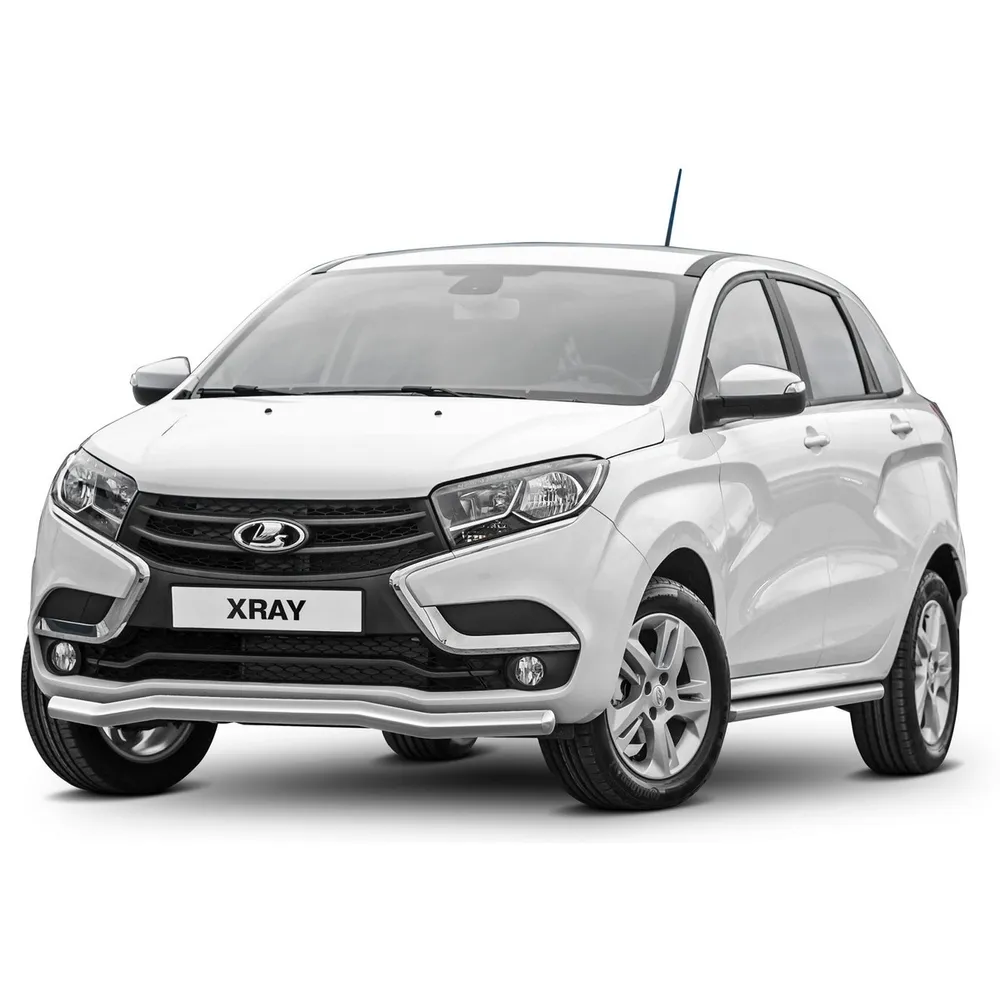 Защита порогов d57 Rival для Lada X-Ray I 2015-н.в., нерж. сталь, 2 шт., R.6003.004