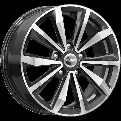 Диск литой R16 6.5J 5x112/57.1 ET43 КИК КС974 Алмаз черный 77431