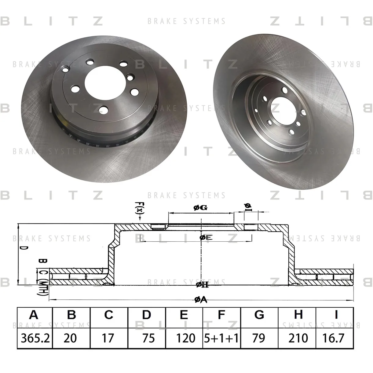 Диск тормозной задний вентилируемый LAND ROVER RANGE ROVER III 09-> BLITZ BS0620