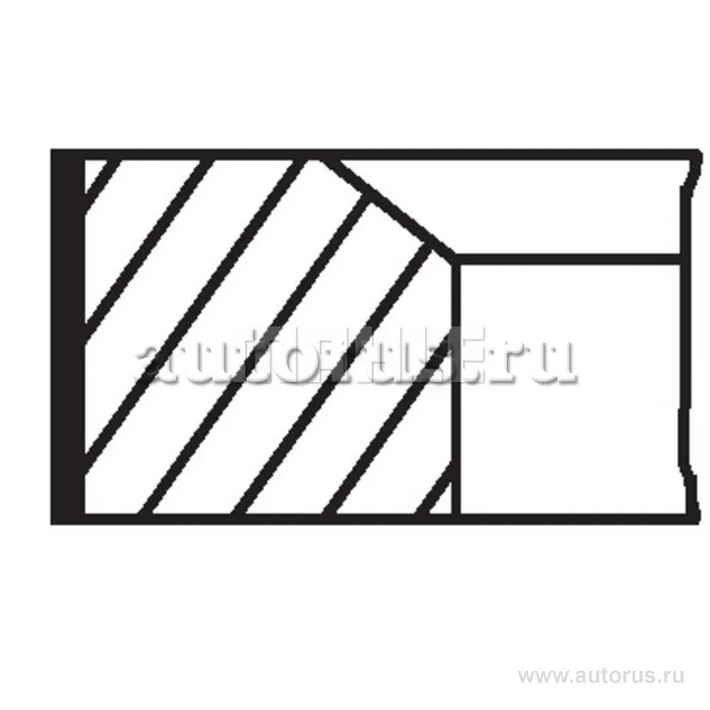 Кольца поршневые MB OM 603.970 OM 604.910 D89.0 STD 2.5-2.0-3.0 на 1 цил. MAHLE MAHLE / KNECHT 00101G0