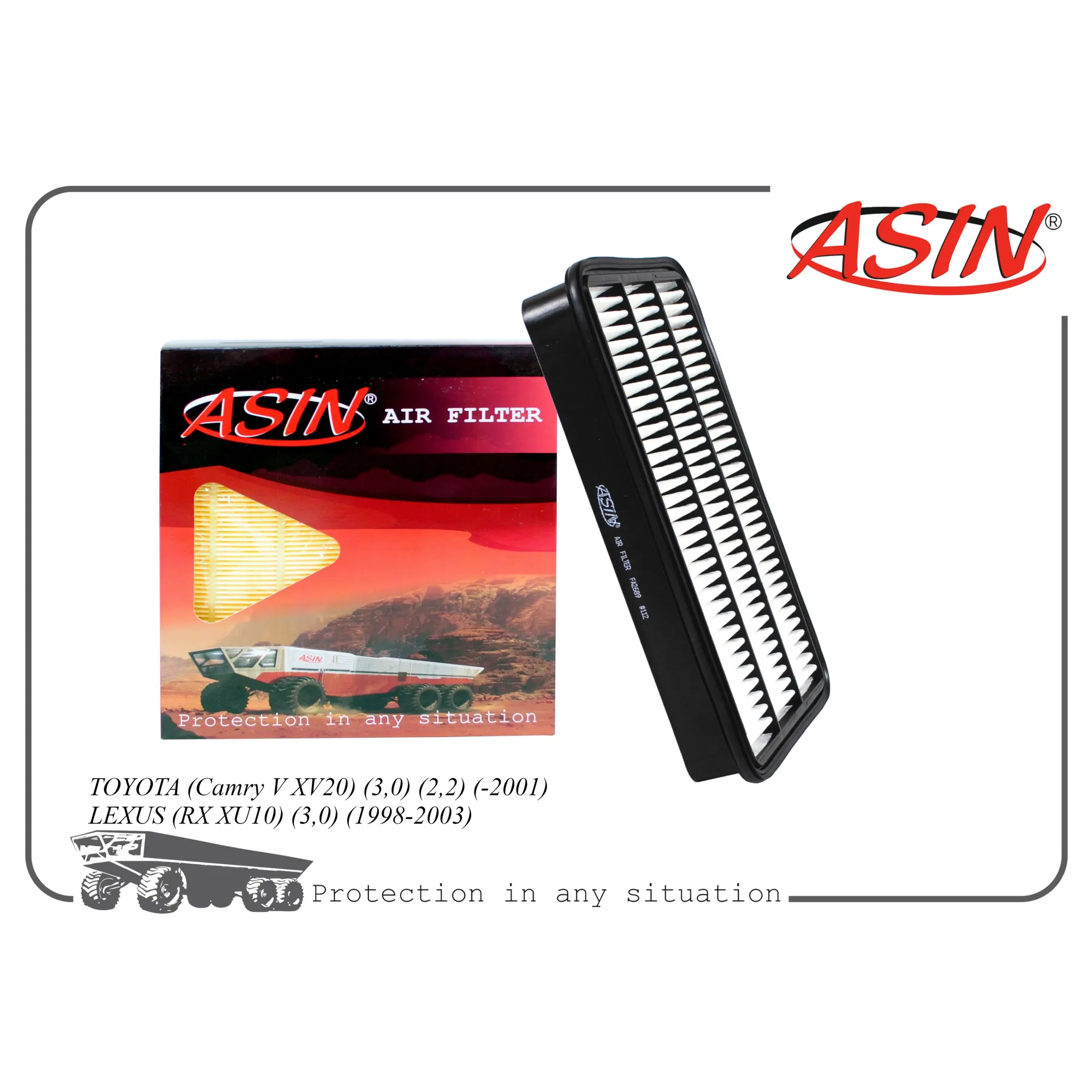Фильтр воздушный 17801-74060/ASIN.FA2689 ASIN ASIN ASIN.FA2689