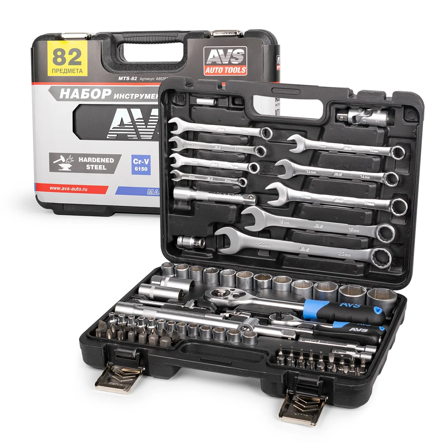 Набор инструментов 82 предмета MASTER AVS MTS-82 AVS A85355S