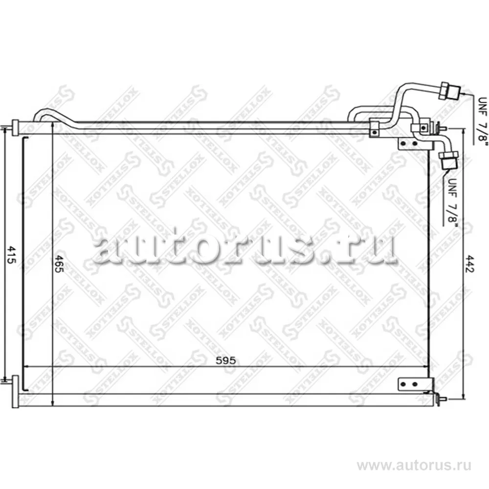 Радиатор кондиц 460x610x22 MB MK/NG/SK STELLOX 8739110_SX