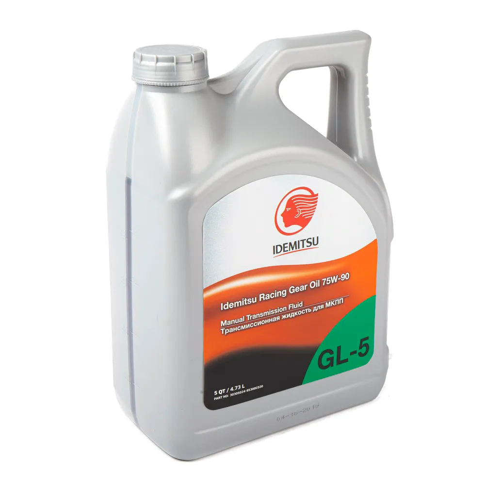 Масло трансмиссионное IDEMITSU RACING GEAR OIL GL-5 75W-90 4,73 л 30305024-953
