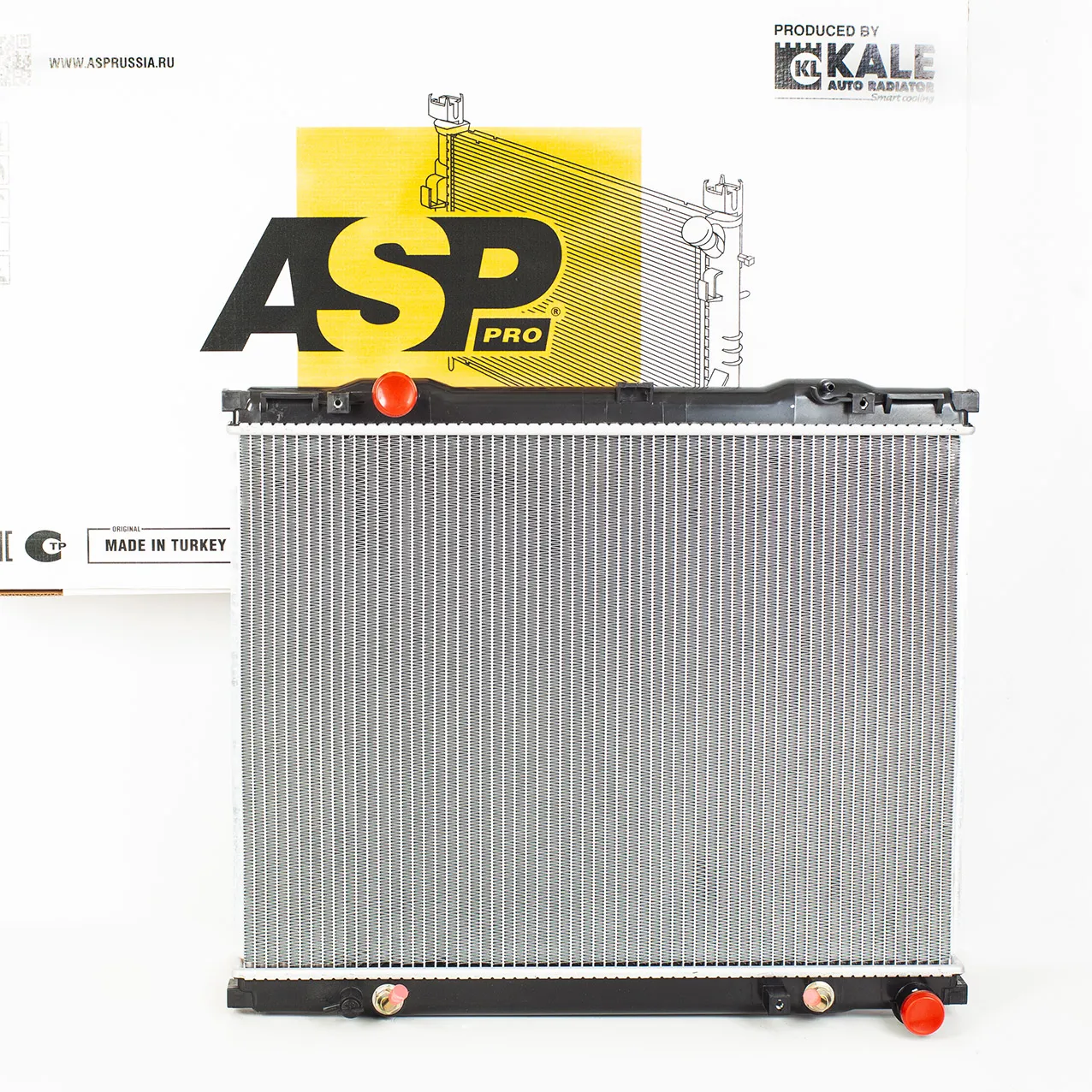 Радиатор охлаждения Kia Sorento (02-) 2.5Crdi AT паяный ASP AL10766