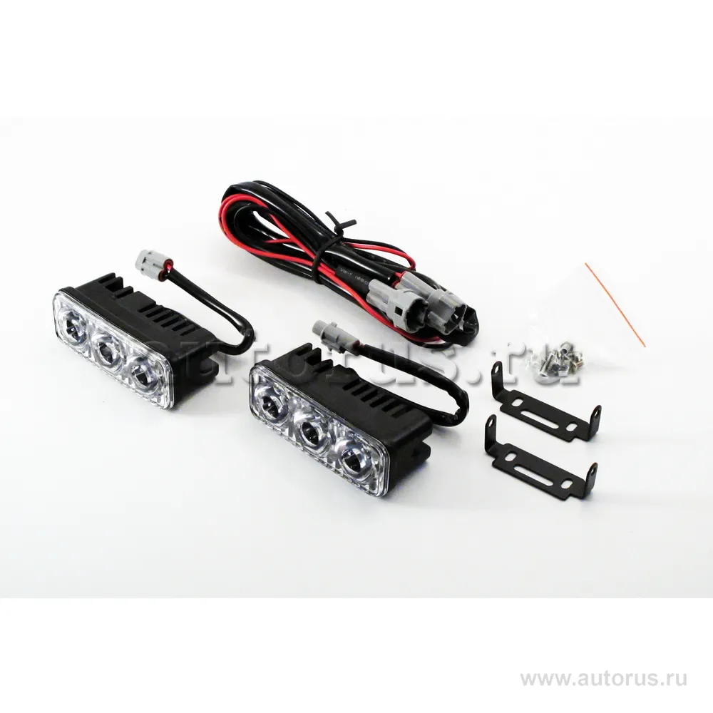 Ходовые огни DRL-HT3-18W (мет. корп. 3 диода) ВЫМПЕЛ 5131