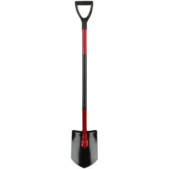 Лопата штыковая изогнутая с металлическим черенком и V-ручкой  195х280х1175 мм Инструм-Агро 77228