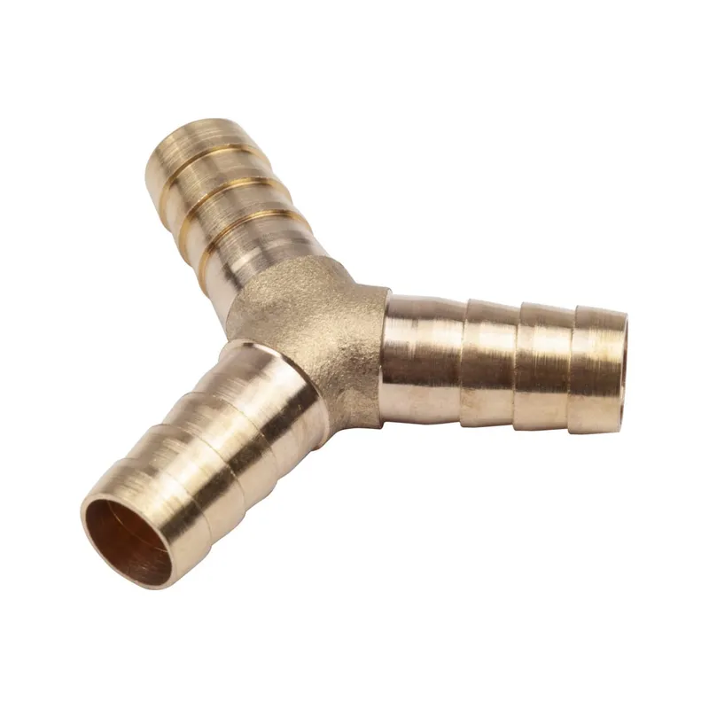 Тройник Y-образный елочка 10мм, латунь, в блистере AVSTEEL AV-700336B блистер