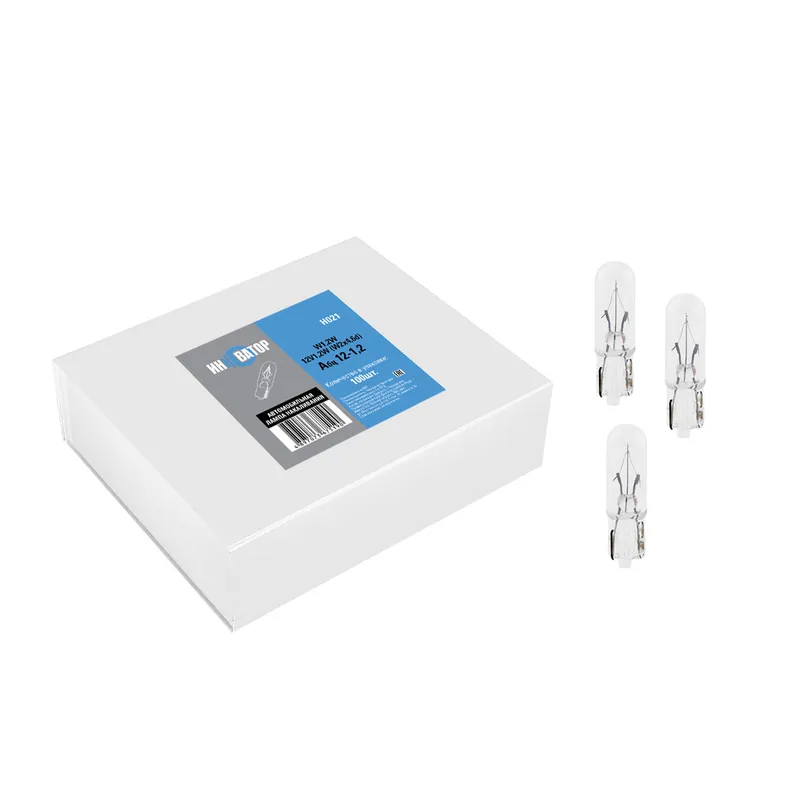 Лампа 12V W1,2W 1,2W W2x4,6d Инноватор 1 шт. картон H021